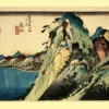 Estampe Japonaise "Hakone" - 53 étapes Du Tokaido - Hiroshige