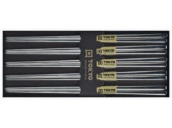 Lot 5 Paires De Baguettes En Acier Inox