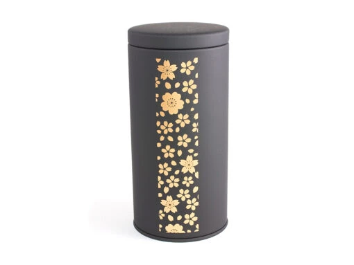 Boite à Thé 200g Noire Mat Sakura