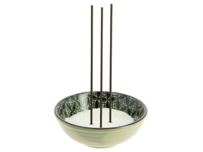 Porte Encens Bol Vagues Seigaiha Avec Sable 2 Porte Encens Bol Vagues Seigaiha Avec Sable – Image 2