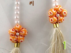 Paire De Boucle D'oreille Fleurs En Tissu De Kimono L -Déco Japonaise Soldes boucle oreille fleur l 1b
