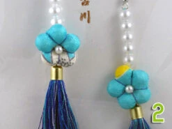 Paire De Boucle D'oreille Fleurs En Tissu De Kimono L -Déco Japonaise Soldes boucle oreille fleur l 2b