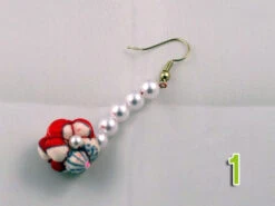 Paire De Boucle D'oreille Fleurs En Tissu De Kimono S 22 Paire De Boucle D'oreille Fleurs En Tissu De Kimono S -Déco Japonaise Soldes boucle oreille fleur s 1b