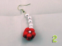 Paire De Boucle D'oreille Fleurs En Tissu De Kimono S 24 Paire De Boucle D'oreille Fleurs En Tissu De Kimono S -Déco Japonaise Soldes boucle oreille fleur s 2b