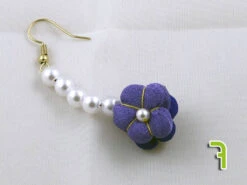 Paire De Boucle D'oreille Fleurs En Tissu De Kimono S 37 Paire De Boucle D'oreille Fleurs En Tissu De Kimono S -Déco Japonaise Soldes boucle oreille fleur s 7c