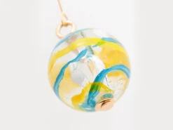 Boucles D'oreille Boule -Déco Japonaise Soldes boucles oreilles boule jaune 2