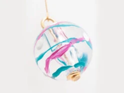 Boucles D'oreille Boule -Déco Japonaise Soldes boucles oreilles boule rose 2