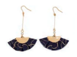 Boucles D'oreille Washi éventails -Déco Japonaise Soldes boucles oreilles eventail 3