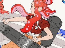 Devant -Déco Japonaise Soldes estampe splatoon 2