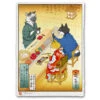 Estampe Ukiyo-e "Sushi Cats"