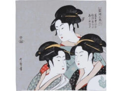 Furoshiki 3 Geishas Ukiyo-e 48cm