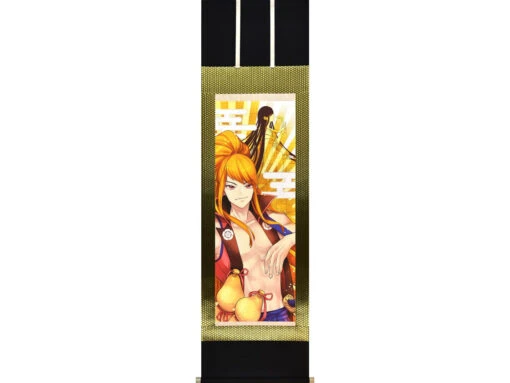 Kakejiku Style Manga 15x53cm Oda Nobunaga & Kicho
