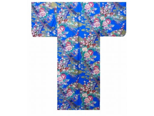 Kimono Satin Femme "petite Princesse" - Bleu