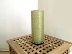Lampe FORES Asanoha Verte 12,5x31,5 S-381 -Déco Japonaise Soldes lampe washi asanoha verte 3