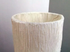 Lampe FORES Sur Pied Bois Effet Gauffré TL-1 -Déco Japonaise Soldes lampe washi effet gauffre 3