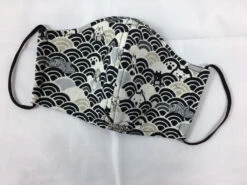 Masque De Protection Tissu Japonais - Chats & Vagues