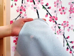 Noren Fujisan Sous Les Sakura -Déco Japonaise Soldes noren fujisan sakura 4