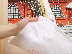 Noren Temple Sous La Neige -Déco Japonaise Soldes noren temple neige 4