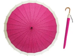 Ombrelle Japonaise Anti-UV -Déco Japonaise Soldes ombrelle jp rose