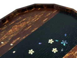 Plateau Rond Kabazaiku Bande Noire -Déco Japonaise Soldes plateau kabazaiku bd bk 3