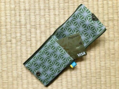 Porte-monnaie / Porte-carte Tatami Beri - Blason Takeda -Déco Japonaise Soldes pochette tatami beri cb