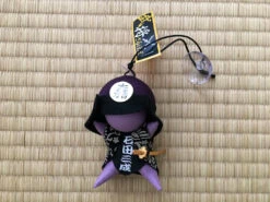 Porte-clefs Sarubobo Samouraï -Déco Japonaise Soldes sarubobo samourai violet mitsunari