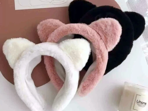 Serre-tête Peluche Oreilles De Chat