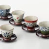 Set De 5 Tasses à Thé + Sous-tasses Somenishiki Irodori