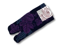 Chaussettes Tabi Grappes De Raisin Pourpre 23-25cm