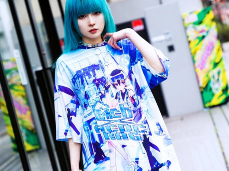 T-Shirt Cyber Cat | ACDC Rag X Peach Punch 1 T-Shirt Cyber Cat | ACDC Rag X Peach Punch