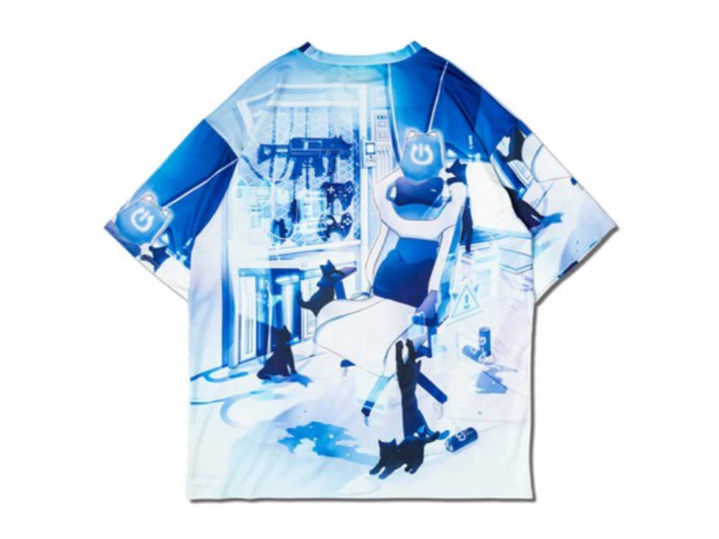 T-Shirt Cyber Cat | ACDC Rag X Peach Punch 3 T-Shirt Cyber Cat | ACDC Rag X Peach Punch – Image 3