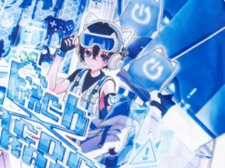 T-Shirt Cyber Cat | ACDC Rag X Peach Punch 7 T-Shirt Cyber Cat | ACDC Rag X Peach Punch -Déco Japonaise Soldes tshirt acdcrag peachpunch blue 3