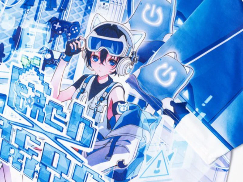 T-Shirt Cyber Cat | ACDC Rag X Peach Punch 4 T-Shirt Cyber Cat | ACDC Rag X Peach Punch – Image 4