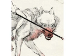 Estampe Ukiyo-e "La Fille Loup" -Déco Japonaise Soldes ukiyoe fille loup 3