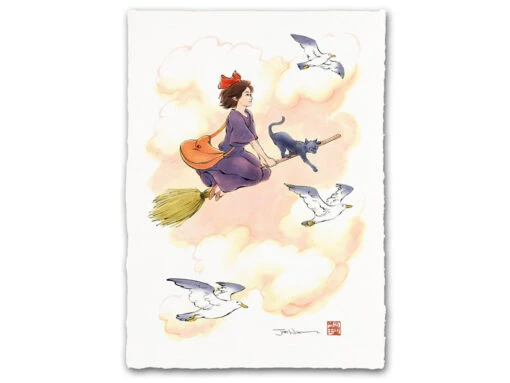 Estampe Ukiyo-e "Premier Vol"