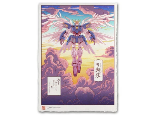 Estampe Ukiyo-e "En Altitude"
