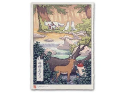 Estampe Ukiyo-e "Sur La Terre Des Dieux"