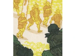 Estampe Ukiyo-e "Trouble Afoot" -Déco Japonaise Soldes ukiyoe tortues ninja 3