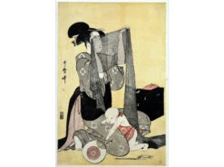 Estampe Japonaise "Travail De Broderie" - Ukiyo-e