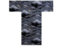 Yukata Homme "Fujisan" - Gris - Taille L