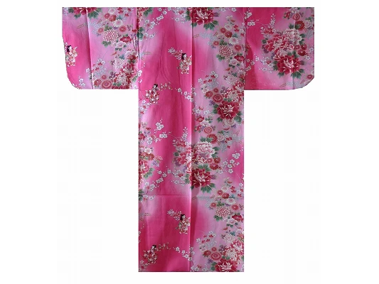Yukata Enfant "poupée Japonaise" Rose 9-10 Ans 1 Yukata Enfant "poupée Japonaise" Rose 9-10 Ans