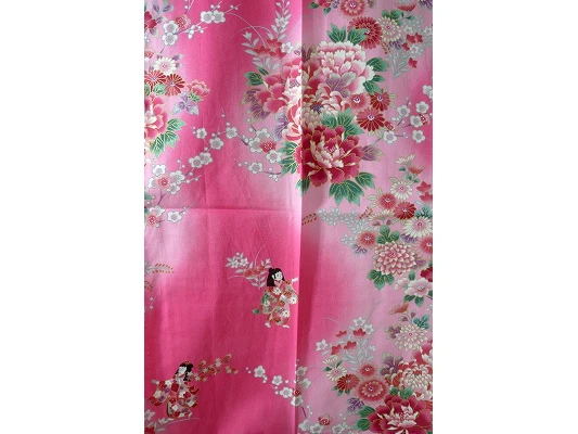 Yukata Enfant "poupée Japonaise" Rose 9-10 Ans 2 Yukata Enfant "poupée Japonaise" Rose 9-10 Ans – Image 2